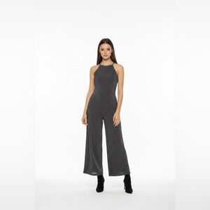 Wild Fable Black Silver Sparkle Jumpsuit